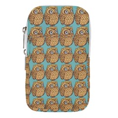 Owl-pattern-background Waist Pouch (small) by Grandong