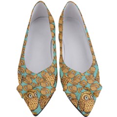 Owl-pattern-background Women s Bow Heels by Grandong