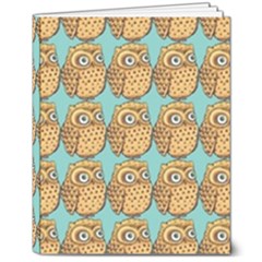 Seamless Cute Colourfull Owl Kids Pattern 8  X 10  Hardcover Notebook by Grandong