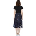 Starry Night  Space Constellations  Stars  Galaxy  Universe Graphic  Illustration Frill Hi Low Chiffon Skirt View2