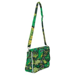 Dino Kawaii Shoulder Bag With Back Zipper by Grandong