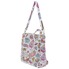 Set-kawaii-doodles -- Crossbody Backpack