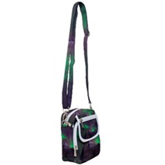 Fantasy Pyramid Mystic Space Aurora Shoulder Strap Belt Bag by Grandong