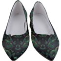 Background Pattern Mushrooms Women s Block Heels  View1