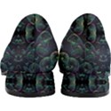 Background Pattern Mushrooms Women s Block Heels  View4