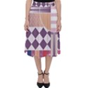 Abstract Shapes Colors Gradient Classic Midi Skirt View1