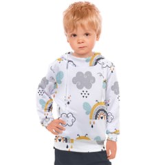 Art Pattern Design Wallpaper Background Print Kids  Hooded Pullover