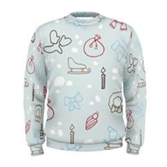 Winter Pattern Background Element Men s Sweatshirt by Pakjumat