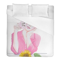 Girl Pink Duvet Cover (full/ Double Size) by SychEva