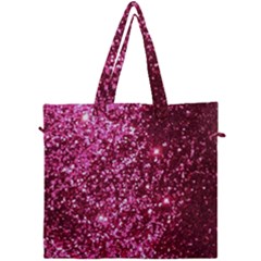 Pink Glitter Canvas Travel Bag by Amaryn4rt