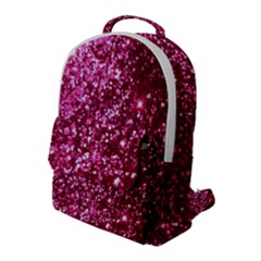 Pink Glitter Flap Pocket Backpack (large) by Amaryn4rt