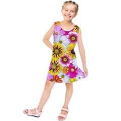 Flowers Blossom Bloom Nature Plant Kids  Tunic Dress