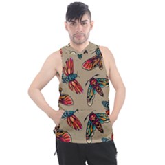 Tattoos Colorful Seamless Pattern Men s Sleeveless Hoodie