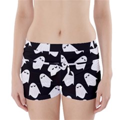 Ghost Halloween Pattern Boyleg Bikini Wrap Bottoms by Amaryn4rt