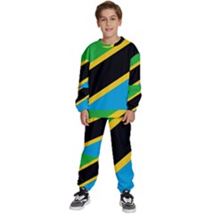 Flag Of Tanzania Kids  Sweatshirt Set by Amaryn4rt