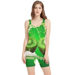 Kiwi Fruit Vitamins Healthy Cut Women s Wrestling Singlet by Amaryn4rt