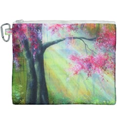 Forests Stunning Glimmer Paintings Sunlight Blooms Plants Love Seasons Traditional Art Flowers Sunsh Canvas Cosmetic Bag (xxxl) by Amaryn4rt