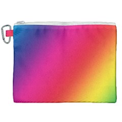 Rainbow Colors Canvas Cosmetic Bag (xxl)