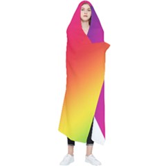 Rainbow Colors Wearable Blanket by Amaryn4rt