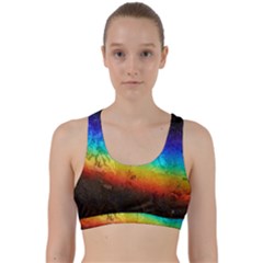 Rainbow-color-prism-colors Back Weave Sports Bra by Amaryn4rt