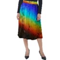 Rainbow-color-prism-colors Classic Velour Midi Skirt  View1