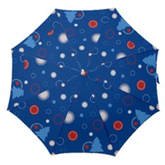 Christmas Pattern Tree Design Straight Umbrellas by Amaryn4rt