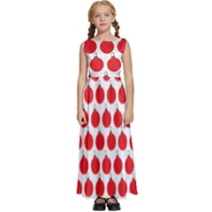 Christmas Baubles Bauble Holidays Kids  Satin Sleeveless Maxi Dress by Amaryn4rt