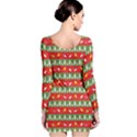 Christmas-papers-red-and-green Long Sleeve Bodycon Dress View2