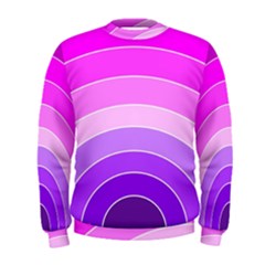 Pink Rainbow Purple Design Pattern Men s Sweatshirt