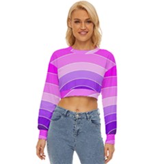 Pink Rainbow Purple Design Pattern Lightweight Long Sleeve Sweatshirt by Pakjumat