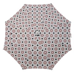 Tile Pattern Design Flowers Straight Umbrellas by Pakjumat