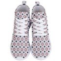 Tile Pattern Design Flowers Women s Lightweight High Top Sneakers View1