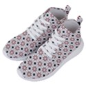 Tile Pattern Design Flowers Women s Lightweight High Top Sneakers View2