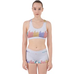 Border Frame Colorful Brush Strokes Work It Out Gym Set by Pakjumat