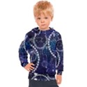 Continents Stars Networks Internet Kids  Hooded Pullover View1