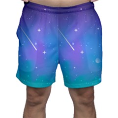 Stars Sky Cosmos Galaxy Men s Shorts by Pakjumat