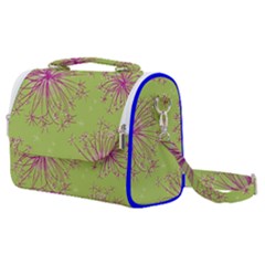 Dandelion Flower Background Nature Flora Drawing Satchel Shoulder Bag by Pakjumat