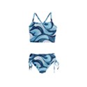 Pattern Ocean Waves Arctic Ocean Blue Nature Sea Girls  Tankini Swimsuit View1