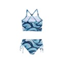 Pattern Ocean Waves Arctic Ocean Blue Nature Sea Girls  Tankini Swimsuit View2