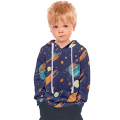 Space Galaxy Planet Universe Stars Night Fantasy Kids  Overhead Hoodie