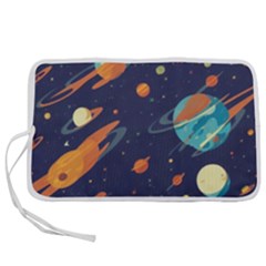 Space Galaxy Planet Universe Stars Night Fantasy Pen Storage Case (m) by Pakjumat