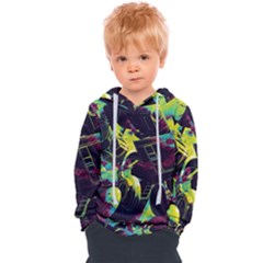 Artistic Psychedelic Abstract Kids  Overhead Hoodie by Modalart