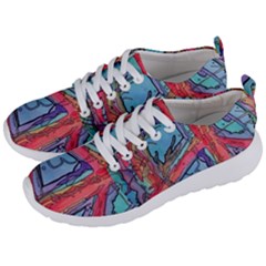 Hippie Peace Sign Psychedelic Trippy Men s Lightweight Sports Shoes by Modalart