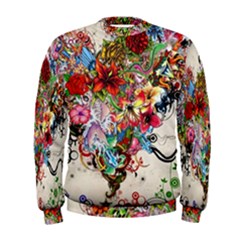 Valentine s Day Heart Artistic Psychedelic Men s Sweatshirt by Modalart