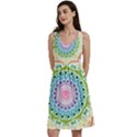 Mandala Pattern Rainbow Pride Classic Skater Dress View1