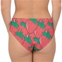 Texture Sweet Strawberry Dessert Food Summer Pattern Double Strap Halter Bikini Bottoms View2