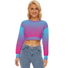 Blue Pink Purple Lightweight Long Sleeve Sweatshirt by Dutashop