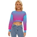 Blue Pink Purple Lightweight Long Sleeve Sweatshirt View1