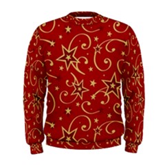 Christmas Texture Pattern Red Craciun Men s Sweatshirt by Sarkoni