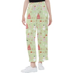 Christmas Pattern Christmas Tree Santa Women s Pants  by Sarkoni